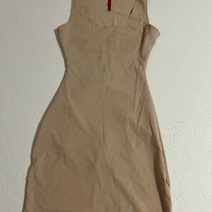 SPANX Tan Sleeveless Mini Dress